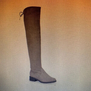 Unisa Over the Knee Suede Boots Women 6.5 M Beige‎